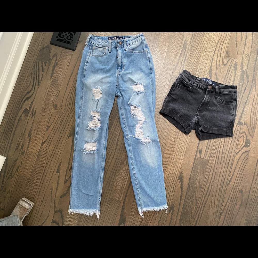 1 pair of holster jeans , and 1 pair of holster shorts